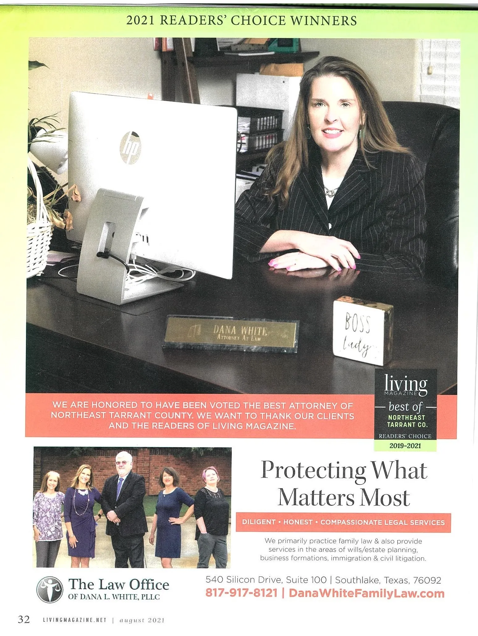 Law Office of Dana L. White - “Best Of Readers’ Choice Awards!”